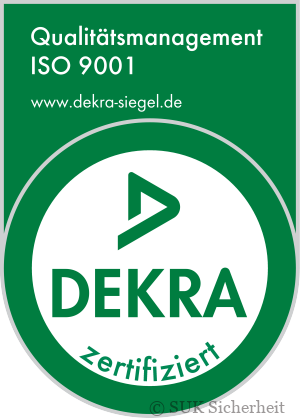 ISO 9001 Zertifikat von S.U.K. Sicherheit GmbH Kassel